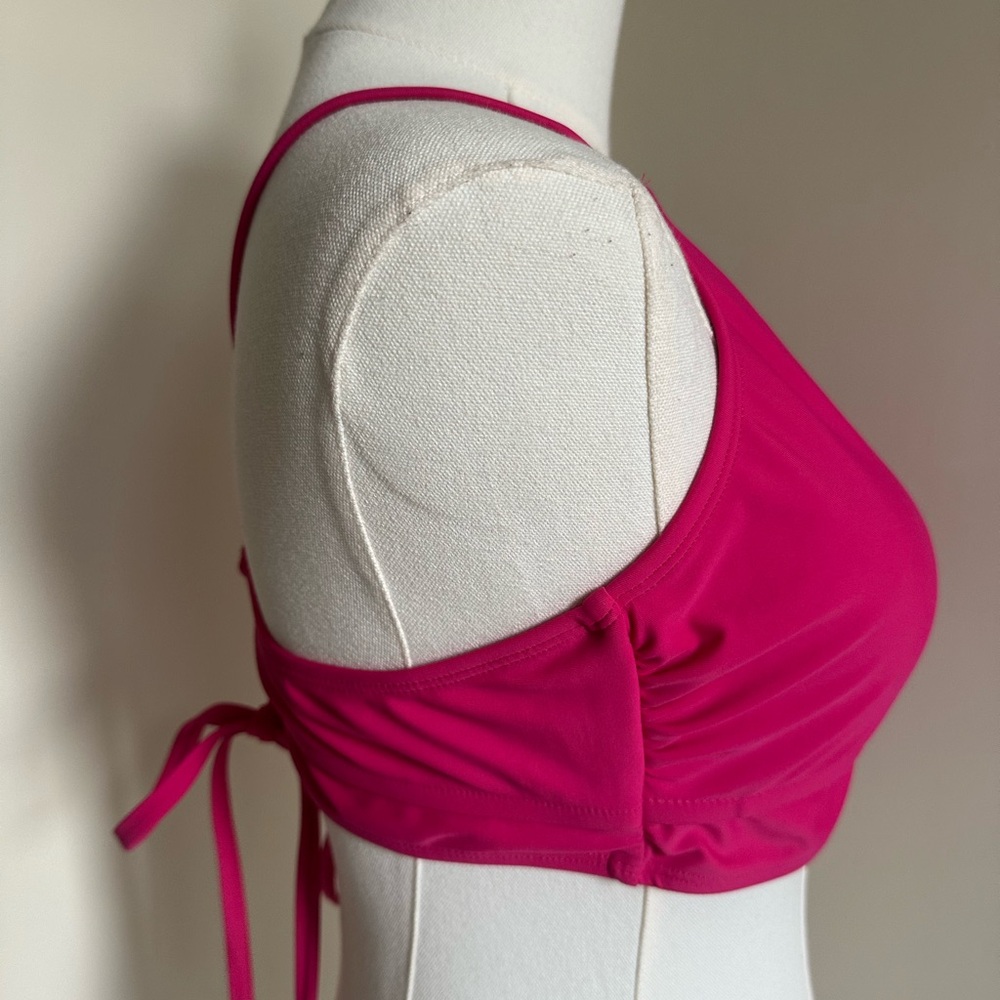 Pink Bikini Swim Top- Large- NWT - Picture 3 of 10